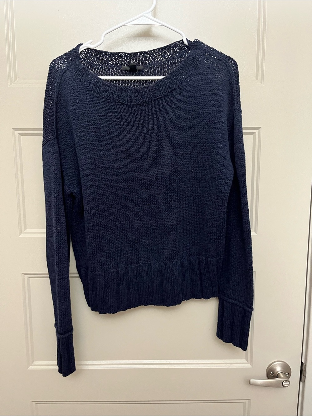 J. Crew Navy Crewneck Pullover Sweater